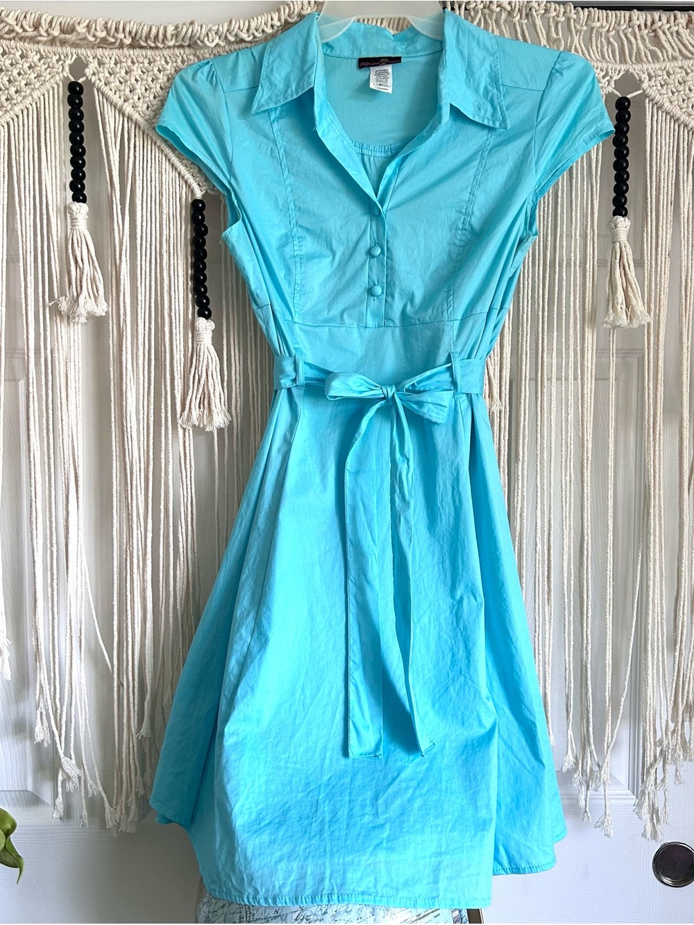 Turquoise Blue Retro Dress